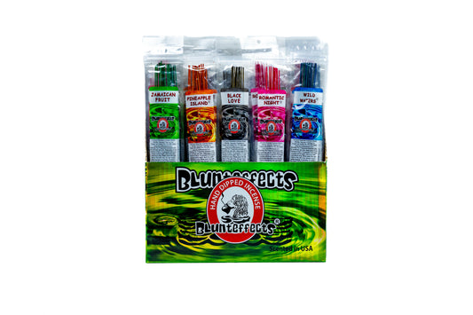 BLUNT EFFECTS Incens Asst Display of 72ct 12pk - A1 WHOLESALE LLC