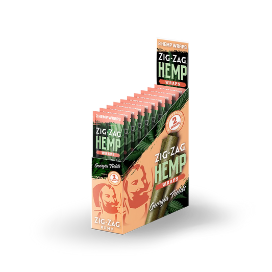 Zig-Zag Hemp Wraps Georgia Fields 25ct / 2pk - A1 WHOLESALE LLC