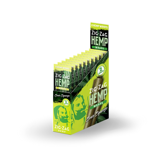 Zig Zag Hemp Wraps Sour Squeeze 25ct / 2pk - A1 WHOLESALE LLC