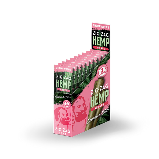 Zig-Zag Hemp wraps Summer Slice 25ct / 2pk - A1 WHOLESALE LLC