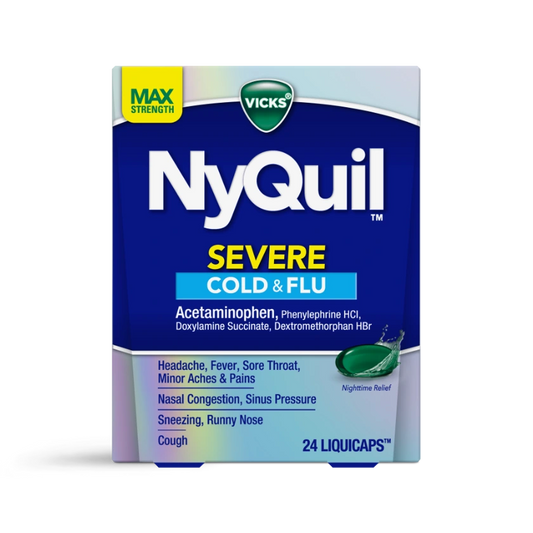 NyQuil SEVERE 2 pack of 24ct - A1 WHOLESALE LLC