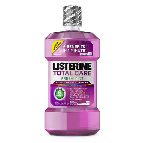Listerine Fresh Mint Total Care - 500ML/6pk - A1 WHOLESALE LLC