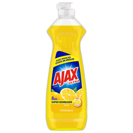 Ajax Dish Liquid Soap Lemon Scent - 12.4oz/20pk - A1 WHOLESALE LLC