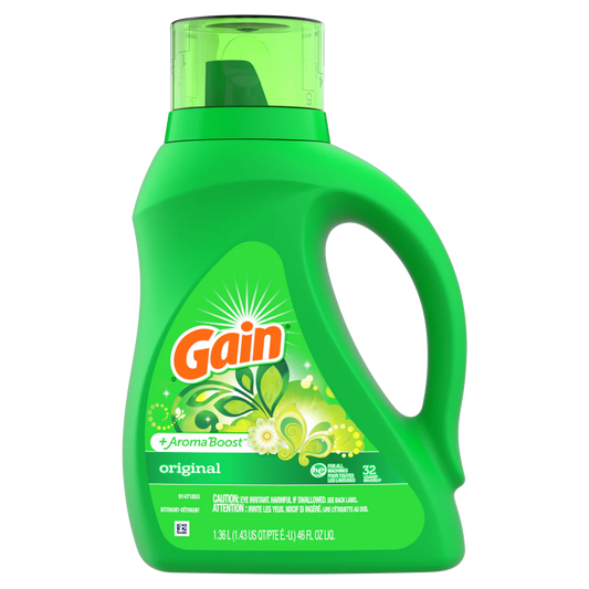 Gain + Aroma Boost Liq. HE Original 32 Loads - 46oz/6pk - A1 WHOLESALE LLC