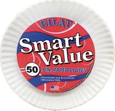 Paper Plates 9" - 50ct/24pk - A1 WHOLESALE LLC