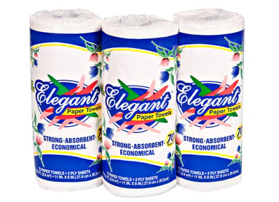 ELEGANT Paper Towels 2-ply - 70ct/30pk - A1 WHOLESALE LLC