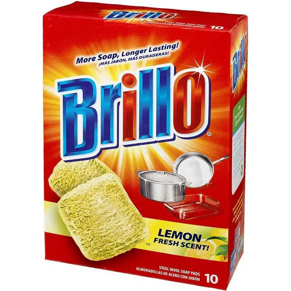 Brillo Steel Wool Soap Pads Red - 18ct/12pk - A1 WHOLESALE LLC